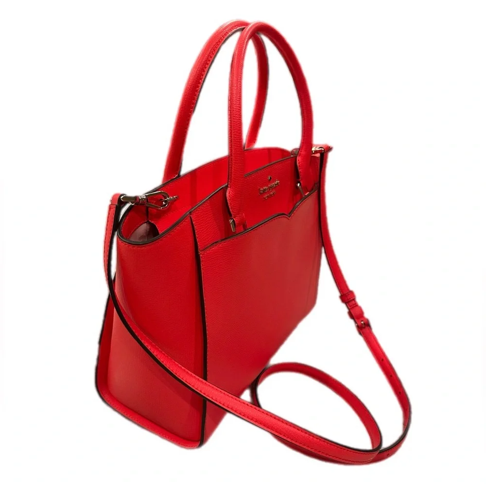 Kate Spade Leather Kate‎ Spade Frannie Medium Satchel Handbag Geranium